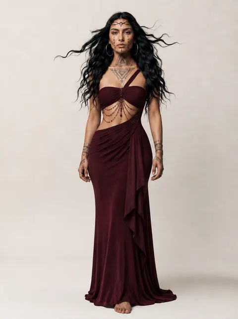 Costume design variant 3 for Ara, queen of Araka