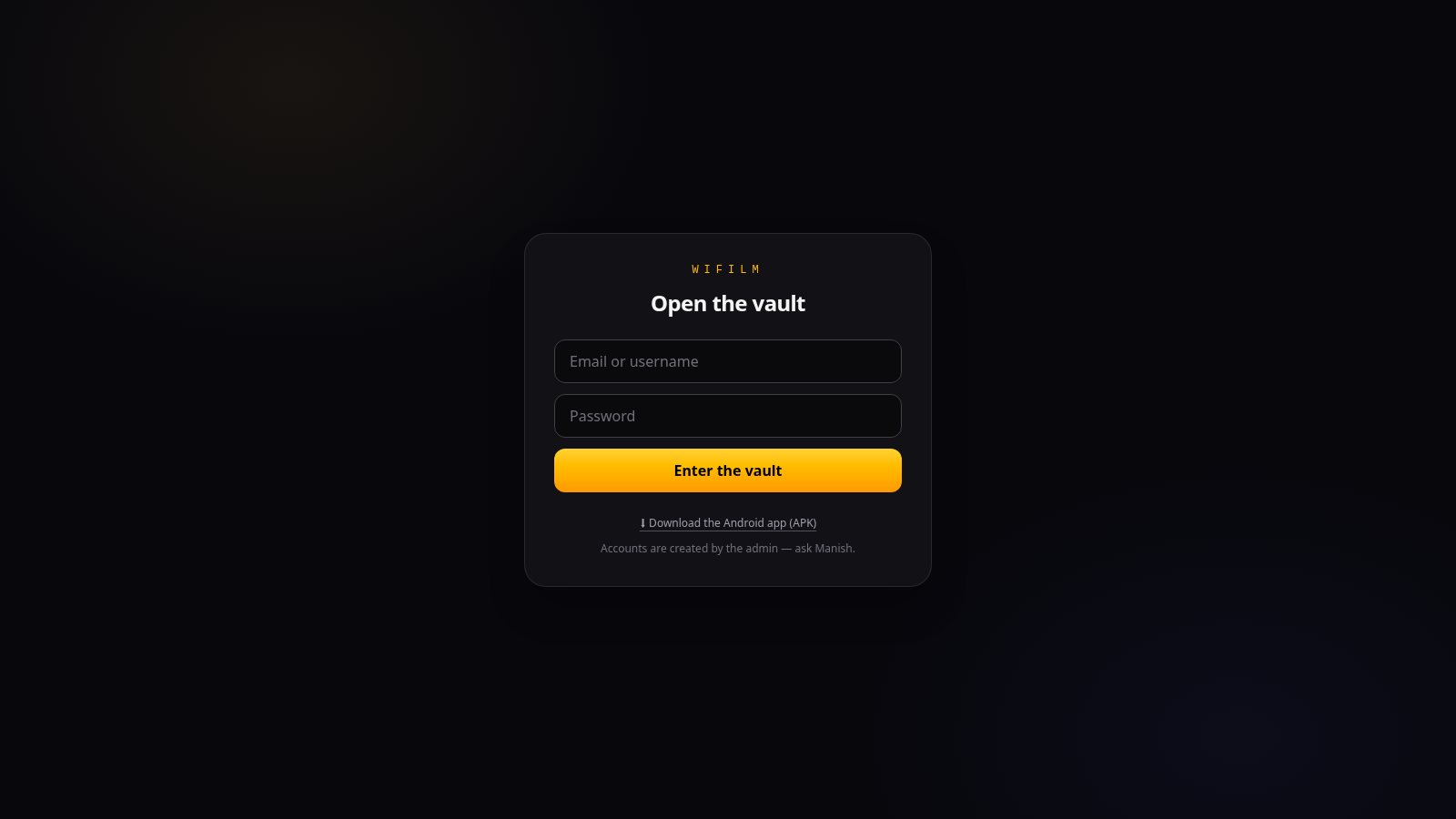 WatchNow — private beta vault